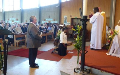 La cérémonie des Vœux définitifs d’Hortense MINTSA en l’église Saint-Jean Baptiste à Toulouse